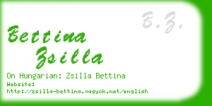 bettina zsilla business card